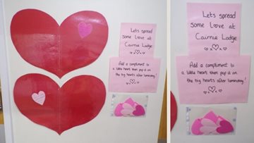Spreading love and positivity at Angus care home
